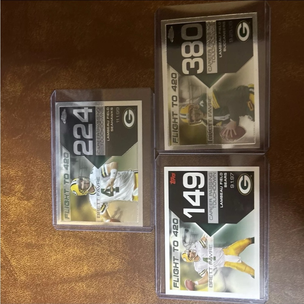 Brett Favre NFL Trading Cards Set